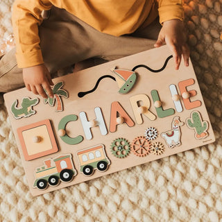  Wooden Name Puzzle for Kids cashymart