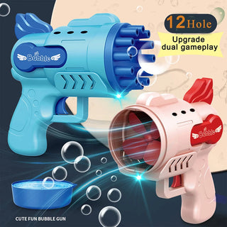  LED Bubble Gun with Safe Foam Toy cashymart