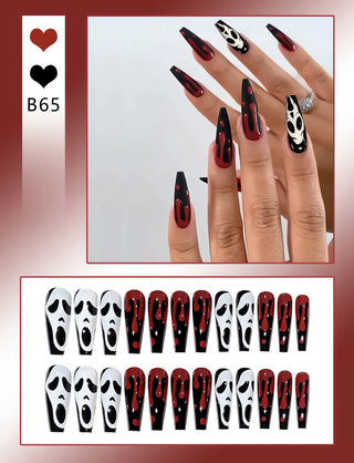  Chic Almond Halloween Press-On Nails cashymart