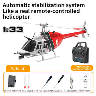  C138 6-Axis Gyro RC Helicopter cashymart