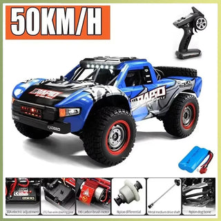  High-Speed JJRC Q130 1:16 4WD RC Car with Brushless Motor & Lights cashymart