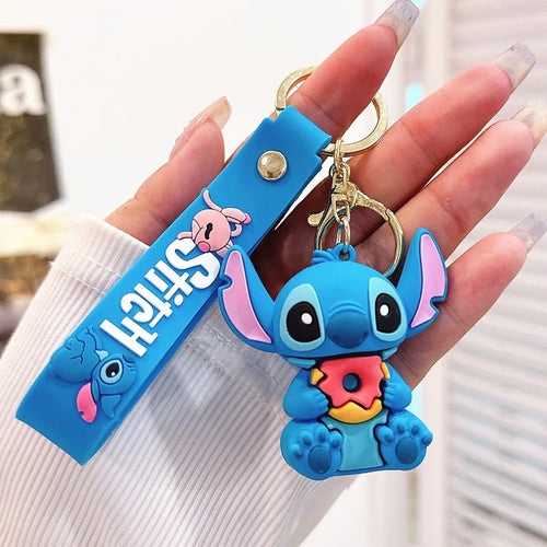 Anime Disney Keychain Mickey Minnie Lilo Stitch