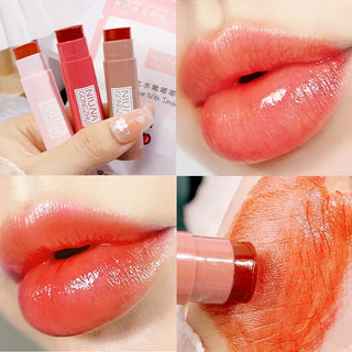  Water Mirror Solid Lip Gloss Lipstick Long Lasting Moisturizing Nude Lip Tint cashymart