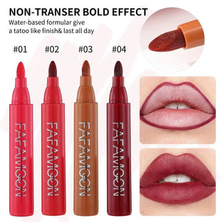  1pcs Lip Marker Stain Pen 2 in 1 Waterproof Matte Makeup cashymart