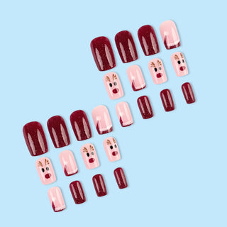  24pc Festive Faux Nails for Holiday Glam cashymart