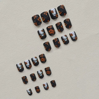  Ghostly Glam 24 Pcs Halloween Press-On Nails cashymart