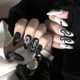  Glamorous Black Almond Stiletto Nails cashymart