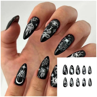  Glamorous Black Almond Stiletto Nails cashymart