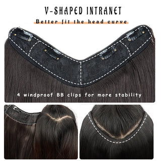  WIGSIN 22 Inch Synthetic V Shaped Hair Extension cashymart
