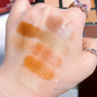  Golden Sunshine 16 Color Eyeshadow Blush and Highlighter Set cashymart