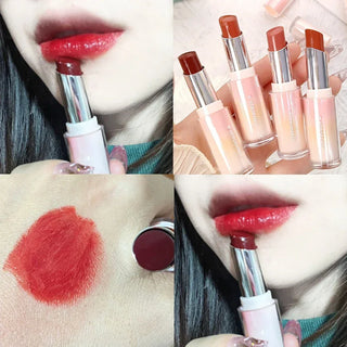  Water Mirror Solid Lip Gloss Lipstick Long Lasting Moisturizing Nude Lip Tint cashymart