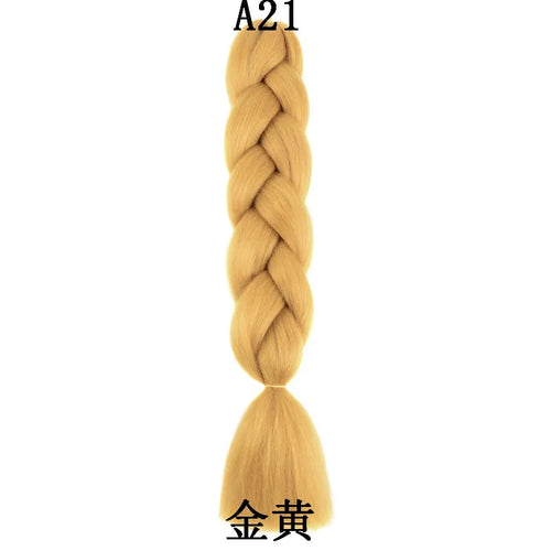 Extensiones de Cabello para Trenzar Sintético de 24 Pulgadas y 100g