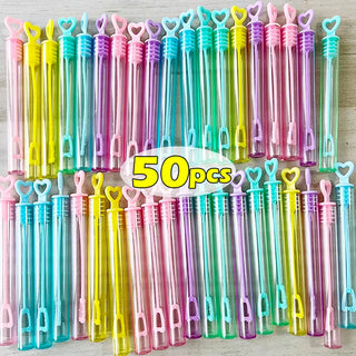  50pcs Bubble Blowing Love Colored Test Tube Party Toys cashymart