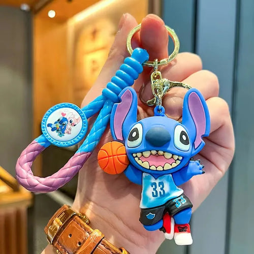 Anime Disney Keychain Mickey Minnie Lilo Stitch