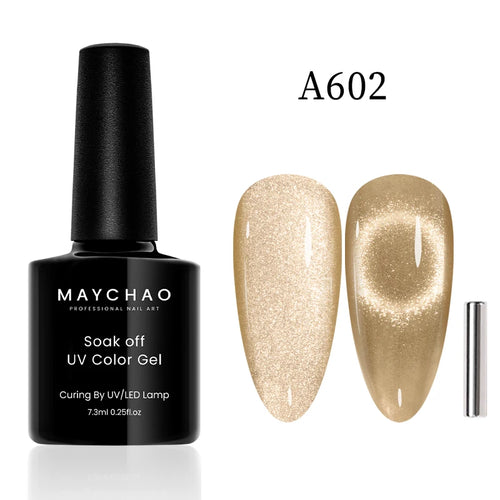 Maychao 12ml Cat Eye Gel Nail Polish Rainbow Effect