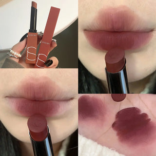  Hot SUSU SKY Matte Lipstick Small Red Tube Nonstick Rose cashymart