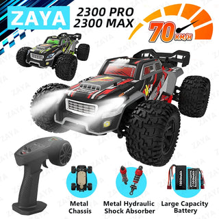  High-Speed 1:16 4WD RC Drift Monster Truck with LED Remote Control cashymart