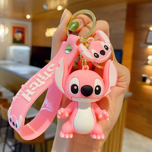 Anime Disney Keychain Mickey Minnie Lilo Stitch
