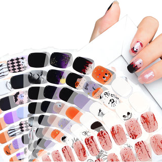  Golden Marble Halloween Nail Wraps cashymart