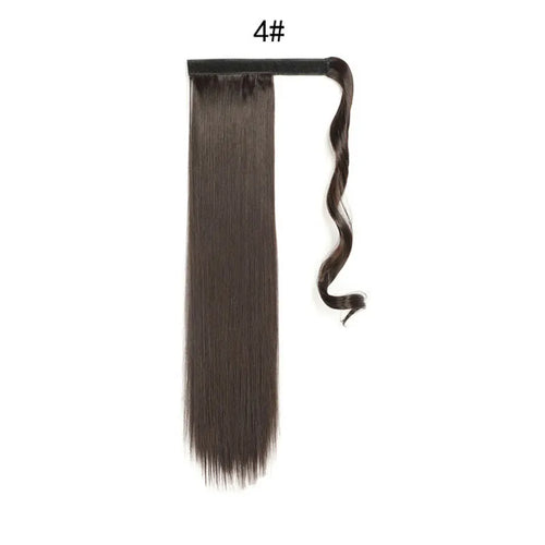 Synthetic Straight Long Ponytail Extensions