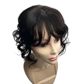  Natural Body Wavy Clip In Human Hair Topper cashymart