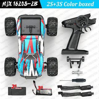  High-Speed Brushless 4WD RC Pickup - MJX 1/16 Off-Road Adventure cashymart