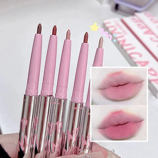  Nude Matte Lip Liner With Lip Brush Korean Natural Pink cashymart