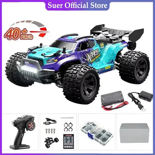  High-Speed 1:16 4WD LED Remote Control Off-Road Monster Truck cashymart