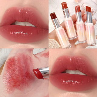  Water Mirror Solid Lip Gloss Lipstick Long Lasting Moisturizing Nude Lip Tint cashymart