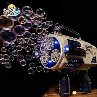  Bubble Gun Rocket Soap Bubble Machine N-Hole Electric Launcher cashymart