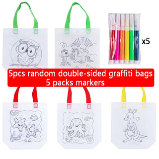  Double-Sided Graffiti Bag cashymart