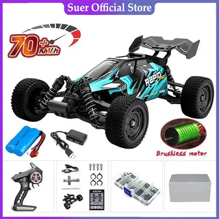  High-Speed 1:16 4WD LED Remote Control Off-Road Monster Truck cashymart