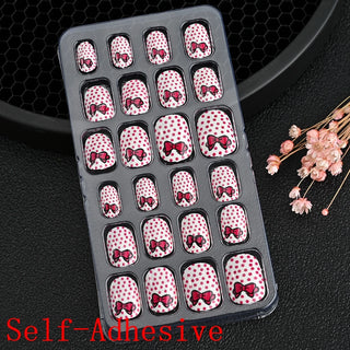  Children Press On Nails 24 Pcs Cute Fake Nails cashymart