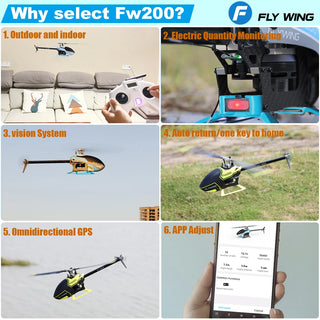  Flywing FW200 Smart GPS RC Helicopter cashymart