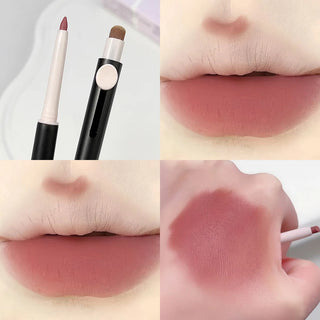  Double Head Lipliner Pencil with Brush Waterproof Lipstick cashymart