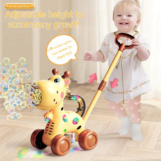  Bubble Machine Outdoor Hand Pushed Electric Toy Gift cashymart