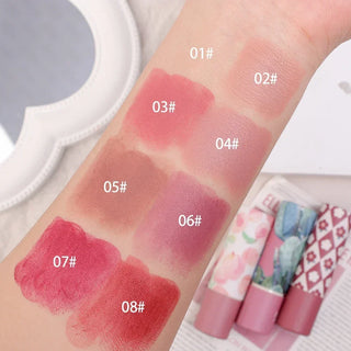  Rose Pink Nude Matte Velvet Lipstick Waterproof Beauty Makeup cashymart