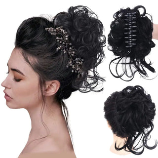  Curly Hair Bun Claw Clip Accessory cashymart