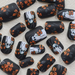  Ghostly Glam 24 Pcs Halloween Press-On Nails cashymart