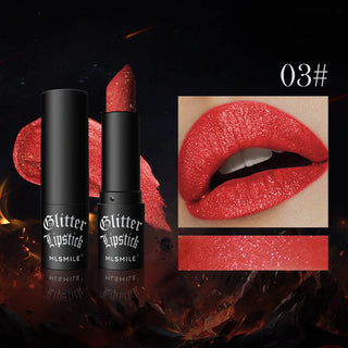  Waterproof Glitter Lipsticks Punk Style Nude Matte Cosmetic cashymart