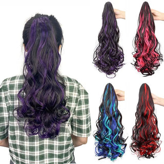 Synthetic 20 Inch Curly Ponytail Hair Extension