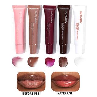  5-Color Glossy Lip Balm Hydrating Tinted Lip Care cashymart