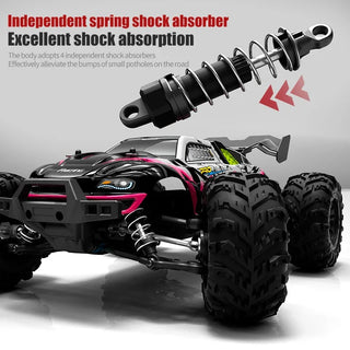  High-Speed 4WD Off-Road RC Monster Truck with LED Lights - 50KM/H cashymart