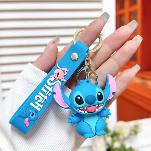 Anime Disney Keychain Mickey Minnie Lilo Stitch