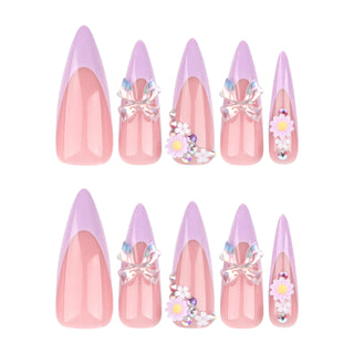  Glamorous Rhinestone Stiletto Press-On Nails cashymart