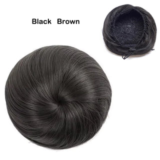  Adjustable Synthetic Hair Scrunchie Bun Extensions cashymart