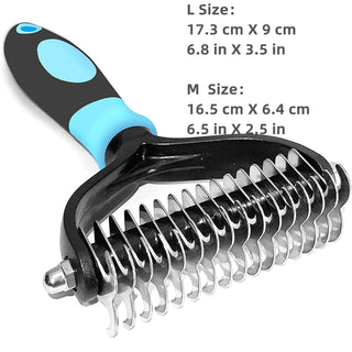  Dual-Sided Stainless Steel Pet Grooming Brush cashymart