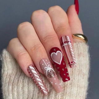  Holiday Glam Green Deer Nail Set cashymart