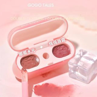  GOGO TALES Double Lip Gloss Mirror Finish Vegan Makeup cashymart