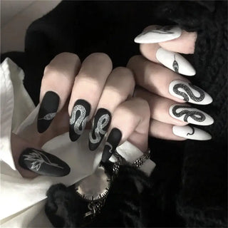  Punk Snake Stiletto Nail Art Set cashymart